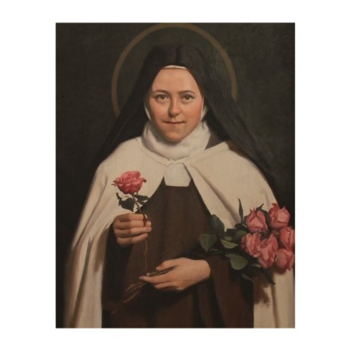St Therese of Lisieux Wood Wall Art