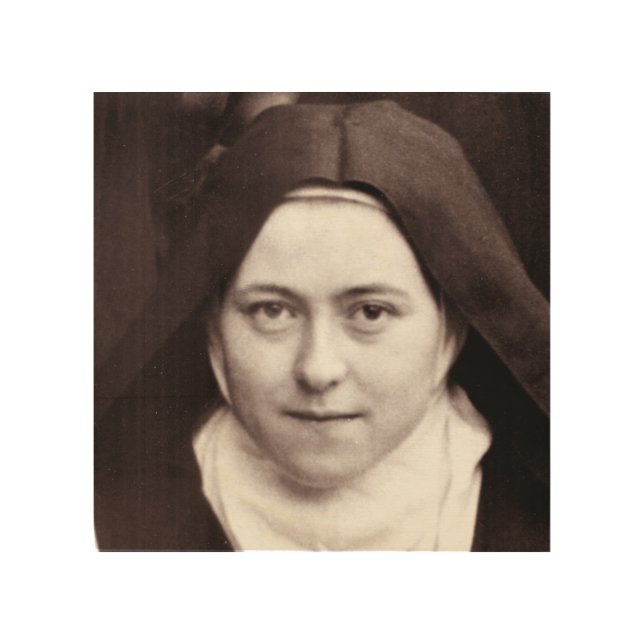 ST THERESE OF LISIEUX WOOD WALL DECOR (Front)