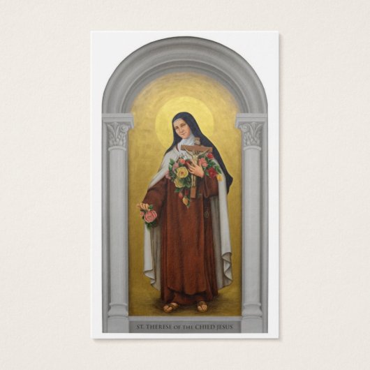 St. Therese of the Child Jesus Lisieux Holy Card (Front)