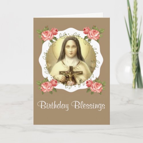 St Therese of the Child Jesus Little Flower Card