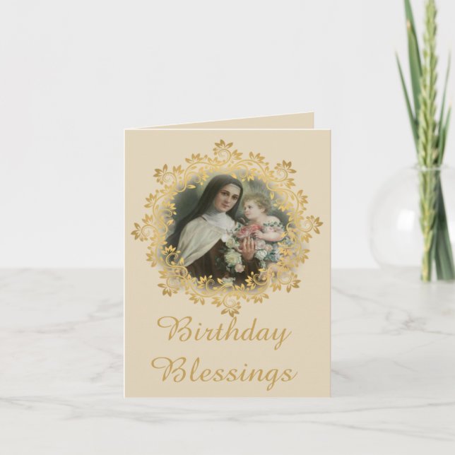 St. Therese of the Child Jesus Little Flower Card (Front)