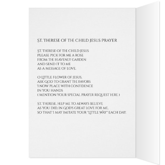 St. Therese of the Child Jesus Little Flower Sepia (Inside (Left))