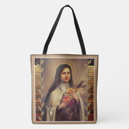 St Therese of the Child Jesus Little Flower Tote Bag