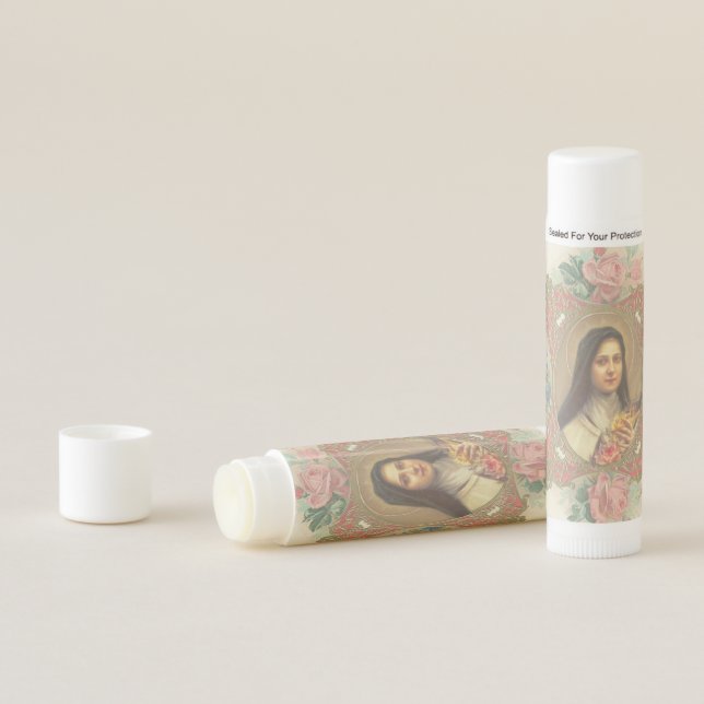 St. Therese of the Child Jesus Pink Rose Lip Balm (In Situ)