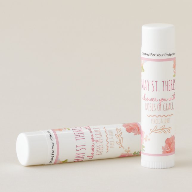 St. Therese of the Child Jesus Prayer Lip Balm (Front)