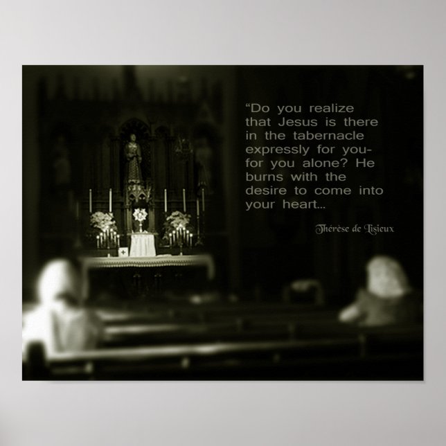 St Therese on Adoration. Poster (Front)