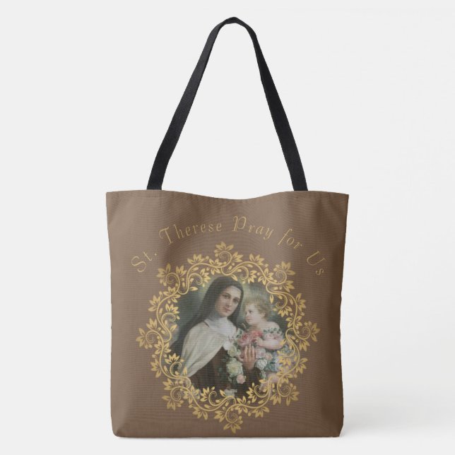 St. Therese & Our Lady of Mt. Carmel Tote Bag (Back)