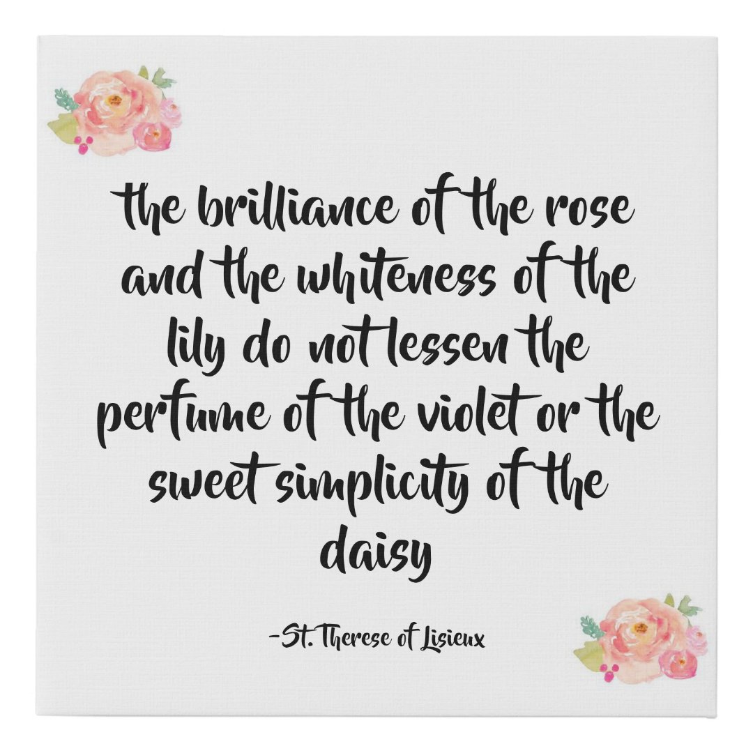 St. Therese Quote Print Zazzle