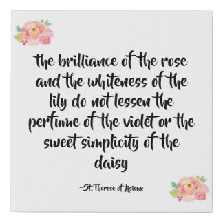 St. Therese Quote Print