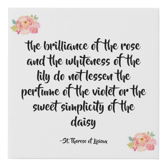 St. Therese Quote Print