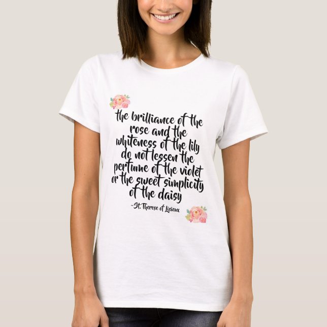 St. Therese Quote Shirt (Front)