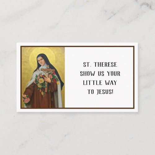 St Therese  Religious  Prayer Holy Cards