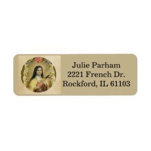 St. Therese the Little Flower Label