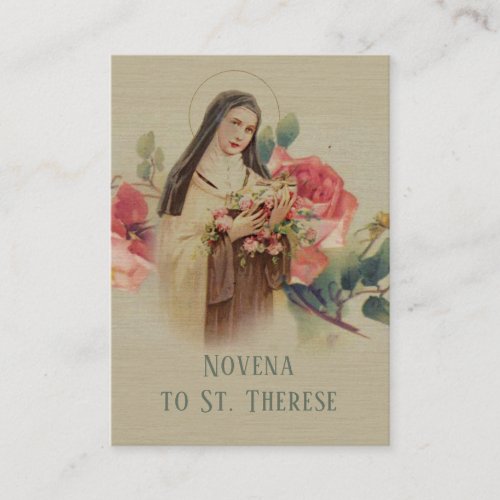 St Therese the Little Flower Novena Cards