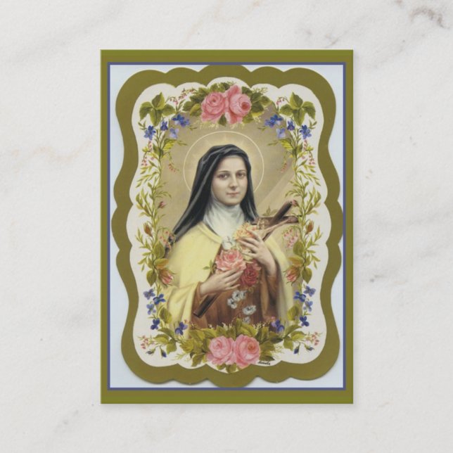 St. Therese the Little Flower Novena Holy Cards (Front)