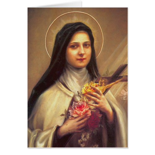 St Therese the Little Flower Pink Roses