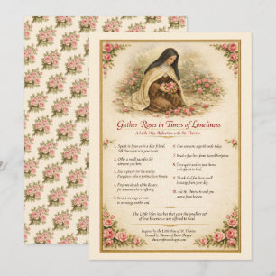 St. Thérèse the Little Flower Prayer Inspiration Note Card
