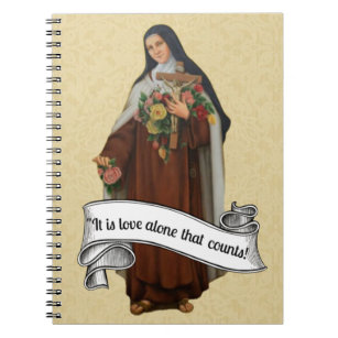 St. Therese the Little Flower Religious Vintage Notebook