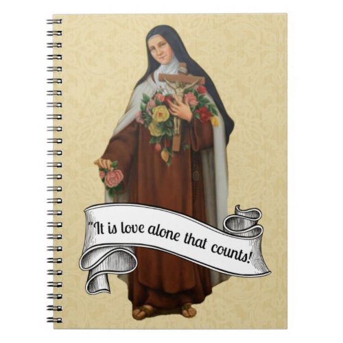 St Therese the Little Flower Religious Vintage Notebook