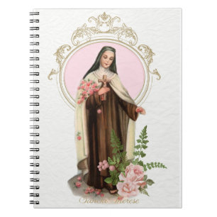 St. Therese the Little Flower Religious Vintage Notebook