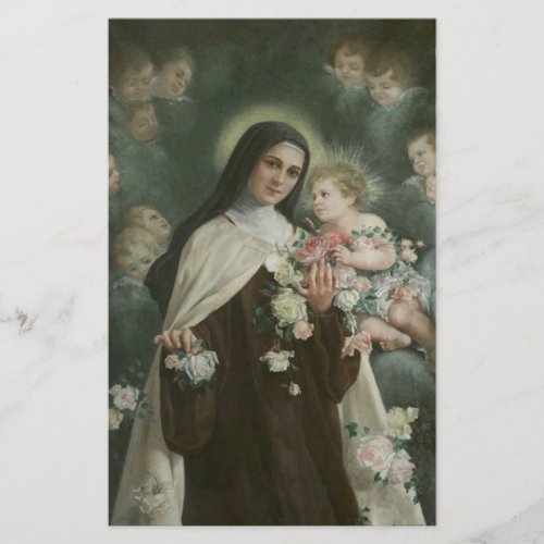 St Therese the Little Flower Roses Angels