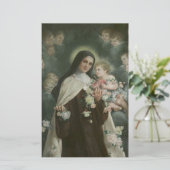 St. Therese the Little Flower Roses Angels (Standing Front)