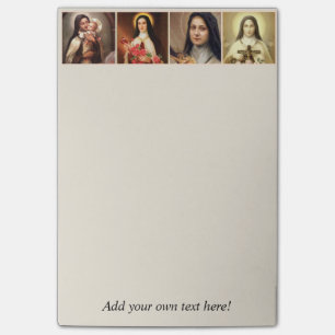 St. Therese the Little Flower Roses Crucifix Post-it Notes
