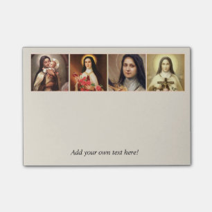 St. Therese the Little Flower Roses Crucifix Post-it Notes