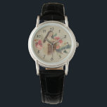 St. Therese the Little Flower Roses Crucifix Watch<br><div class="desc">Beautiful Vintage image of St. Therese the Little Flower with her roses and crucifix.</div>