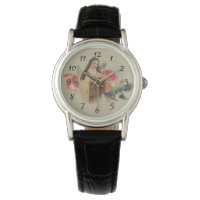 St. Therese the Little Flower Roses Crucifix Watch