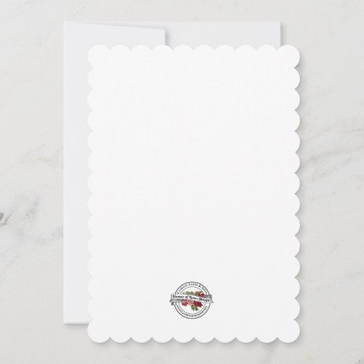 St. Therese the Little Flower Roses Notecard (Back)