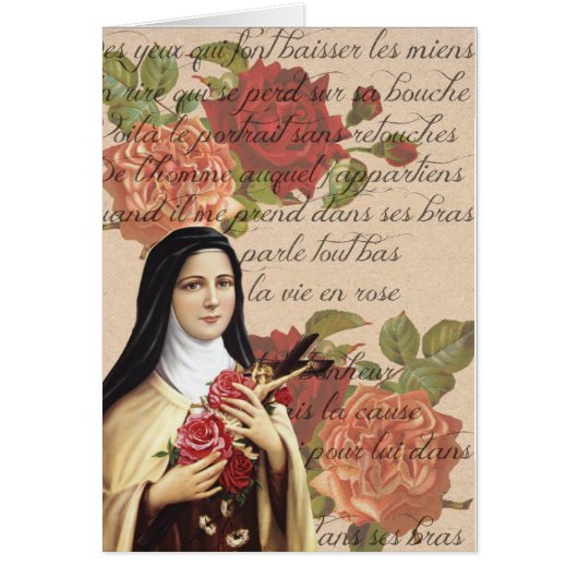 St. Therese the Little Flower Vintage Roses (Front)