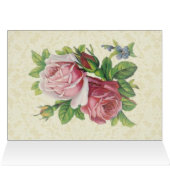 St. Therese the Little Flower w/pink roses (Inside Horizontal (Top))