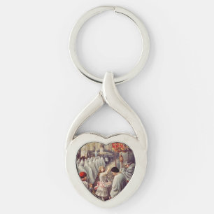 St. Therese Throwing Roses Corpus Domini Fine Art  Keychain