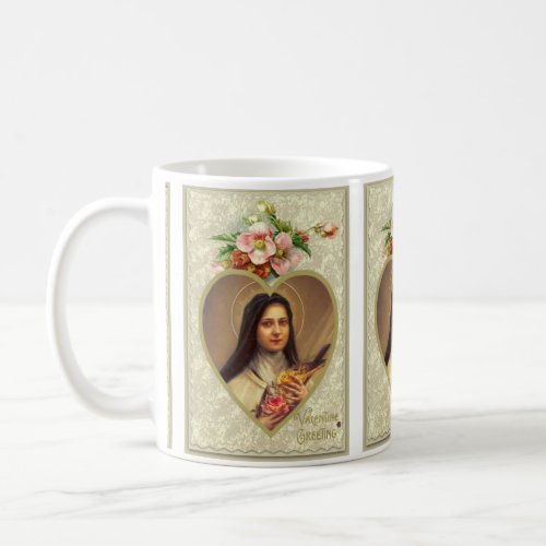 St Therese Valentine Greeting Mug