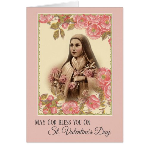 St Therese Valentines Day Card