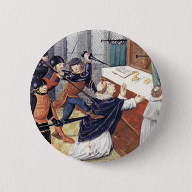 St. Thomas a Becket Button (Front)