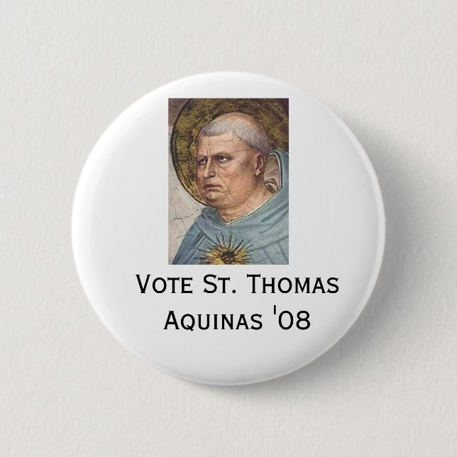 St Thomas Aquinas '08 Button (Front)