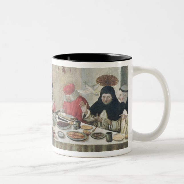 St. Thomas Aquinas  and Louis IX Two-Tone Coffee Mug (Right)