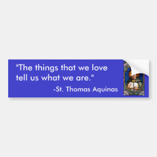 St. Thomas Aquinas Bumper Sticker