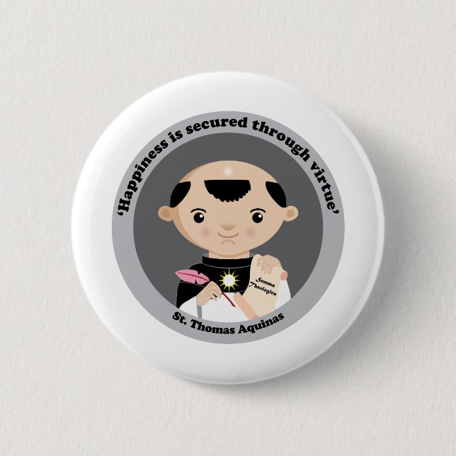 St. Thomas Aquinas Button (Front)