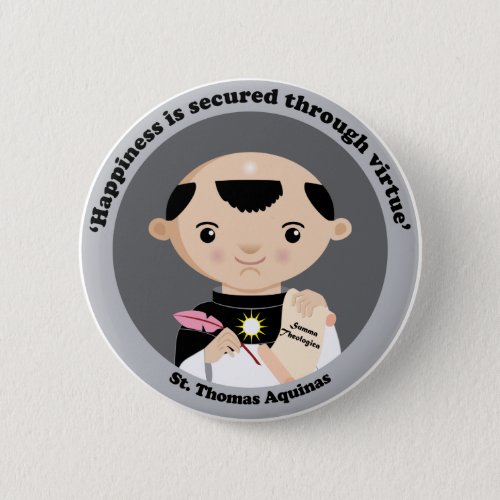 St Thomas Aquinas Pinback Button