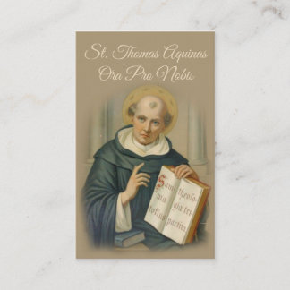 ST. THOMAS AQUINAS PRAYER HOLY CARD