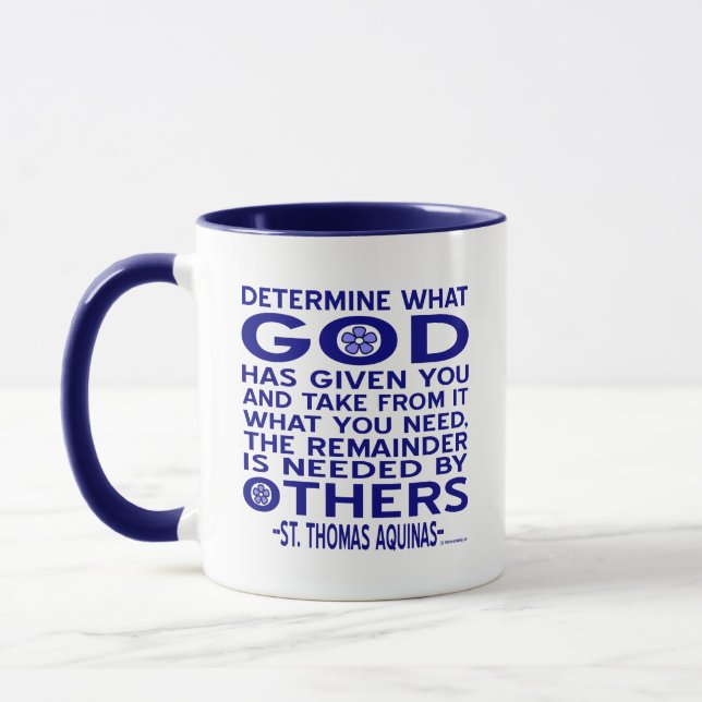 St. Thomas Aquinas Quote Mug (Left)