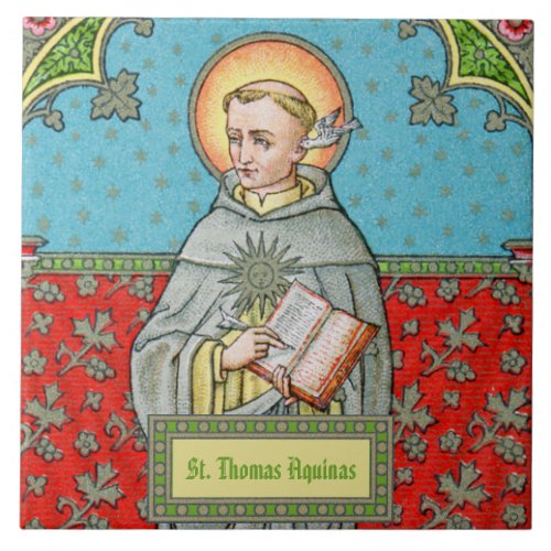 St Thomas Aquinas VVP 002 Ceramic Tile