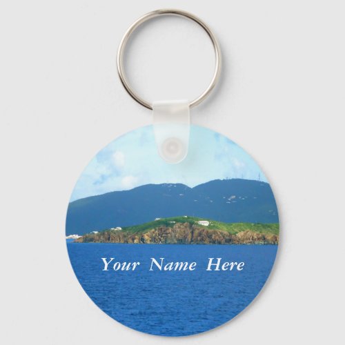 St Thomas Arrival Personalized Keychain