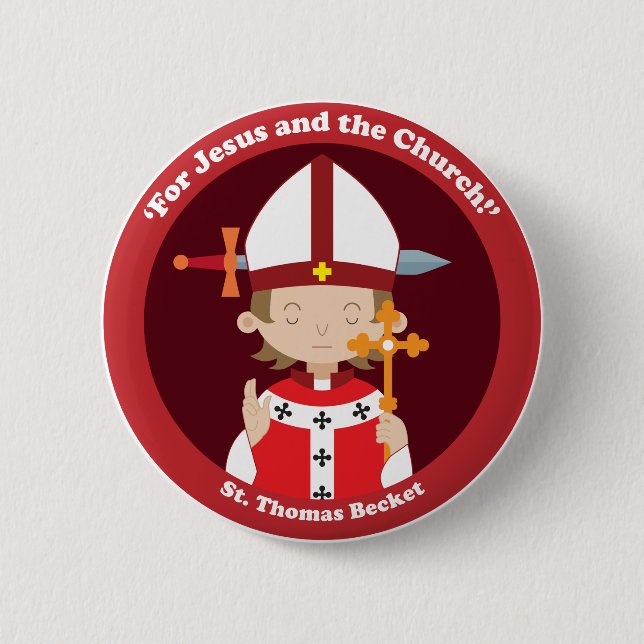 St. Thomas Becket Button (Front)