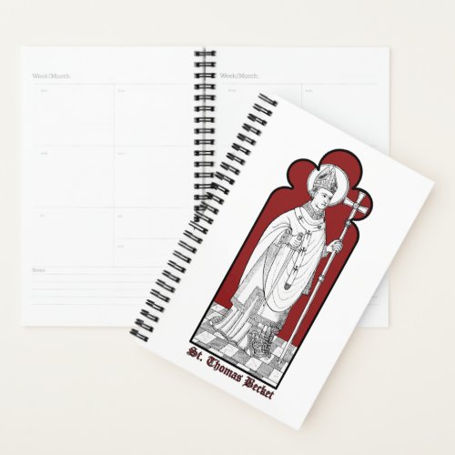 St Thomas Becket Holding a Sword M 033 Planner