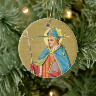 St. Thomas Becket with Sword in Miter (P 005) Cera Ceramic Ornament