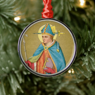St. Thomas Becket with Sword in Miter (P 005) Metal Ornament